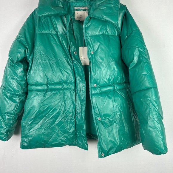 NWT A New Day Water Resistant Puffer Jacket Jade Green Size XL NEW - Picture 11 of 16